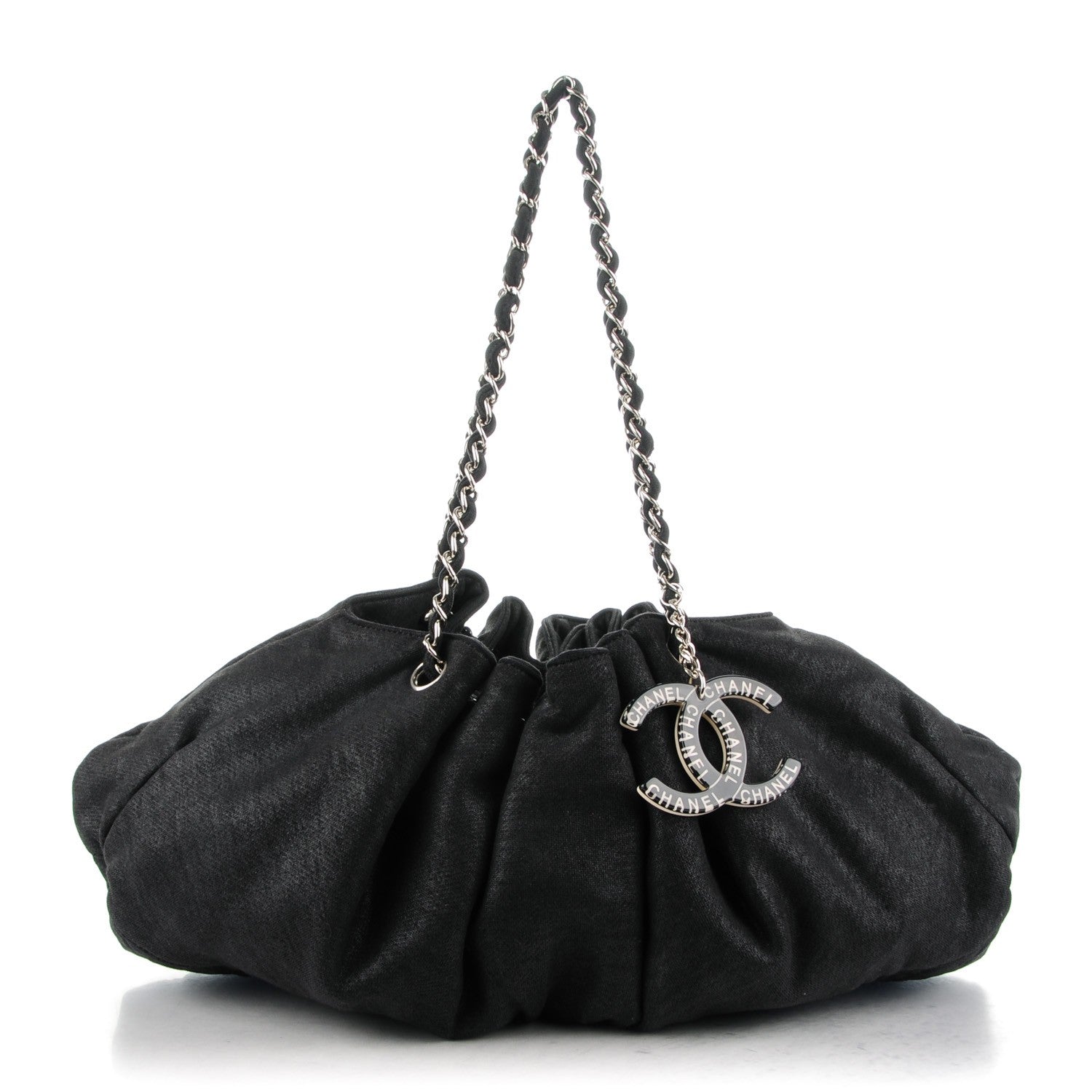 Chanel Jersey Melrose Cabas Black 1 of 7