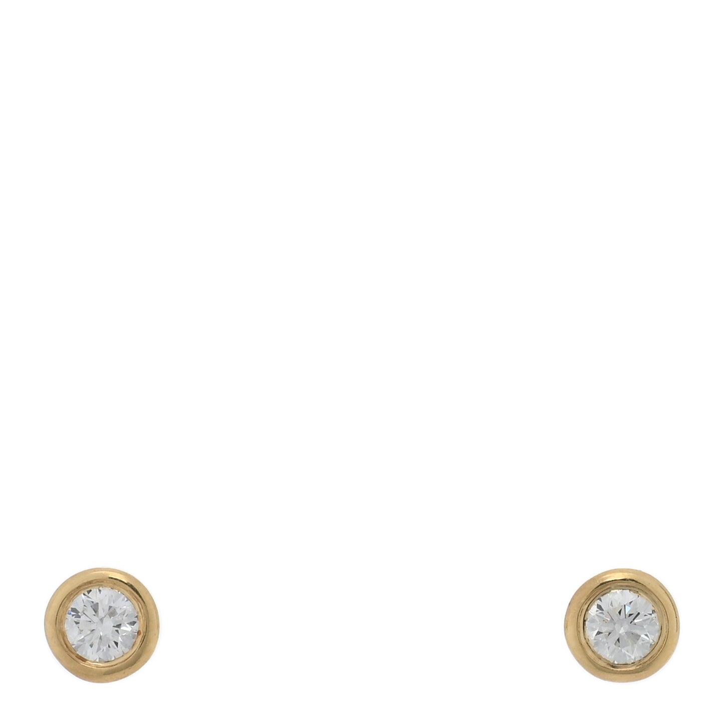 18K Yellow Gold Diamond .16ctw Elsa Peretti Diamonds By The Yard Earrings
