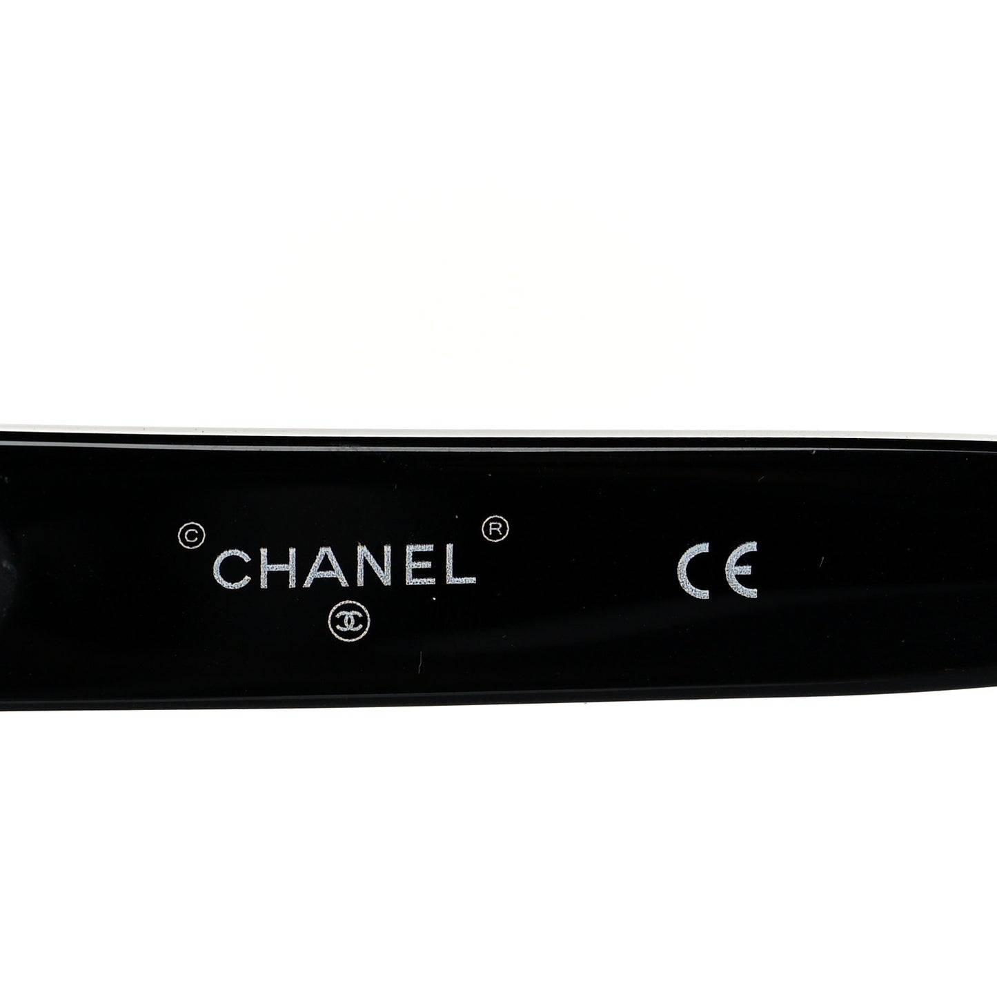 Crystal CC Shield Sunglasses 71432A Black Silver