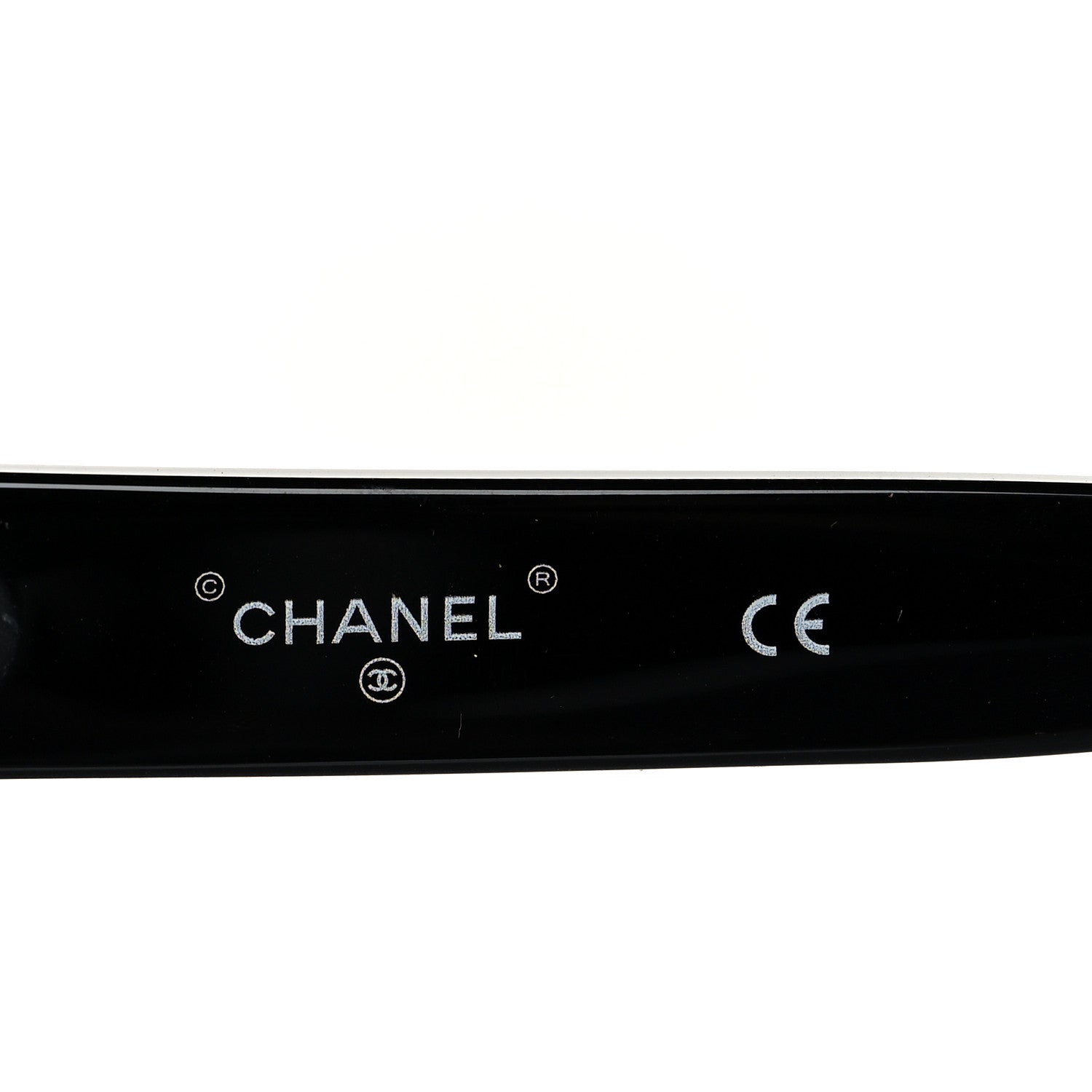 Chanel Crystal CC Shield Sunglasses 71432A Black Silver 5 of 9