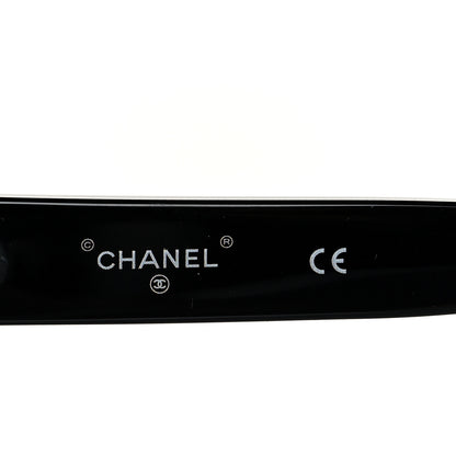 Chanel Crystal CC Shield Sunglasses 71432A Black Silver 5 of 9