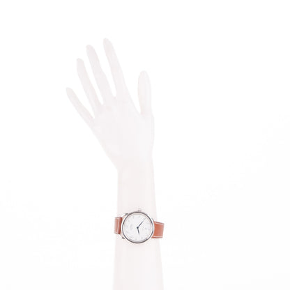 Hermes Stainless Steel Barenia 41mm Arceau Quartz Watch Fauve 2 of 5