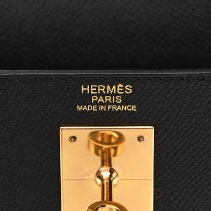 Hermes Epsom Kelly Sellier 32 Black 6 of 10