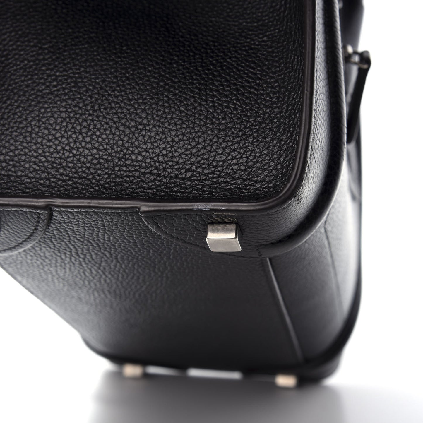 Drummed Calfskin Micro Luggage Black