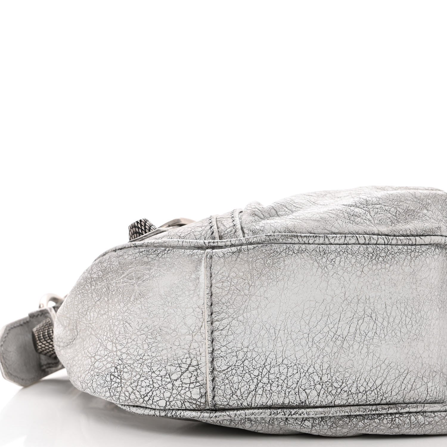 Balenciaga Agneau Arena Dirty Effect Le Cagole Shoulder Bag XS Optic White 9 of 11