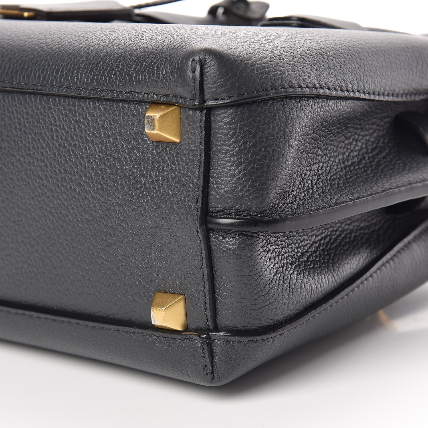 MCM Grained Calfskin Mini Milla Tote Phantom Grey 11 of 11