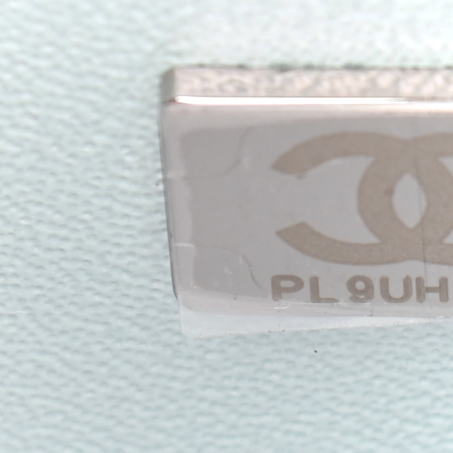 Chanel Iridescent Calfskin Quilted Mini Rectangular Flap Light Blue 7 of 9
