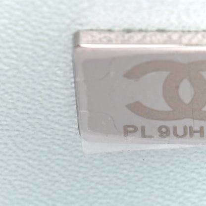 Chanel Iridescent Calfskin Quilted Mini Rectangular Flap Light Blue 7 of 9