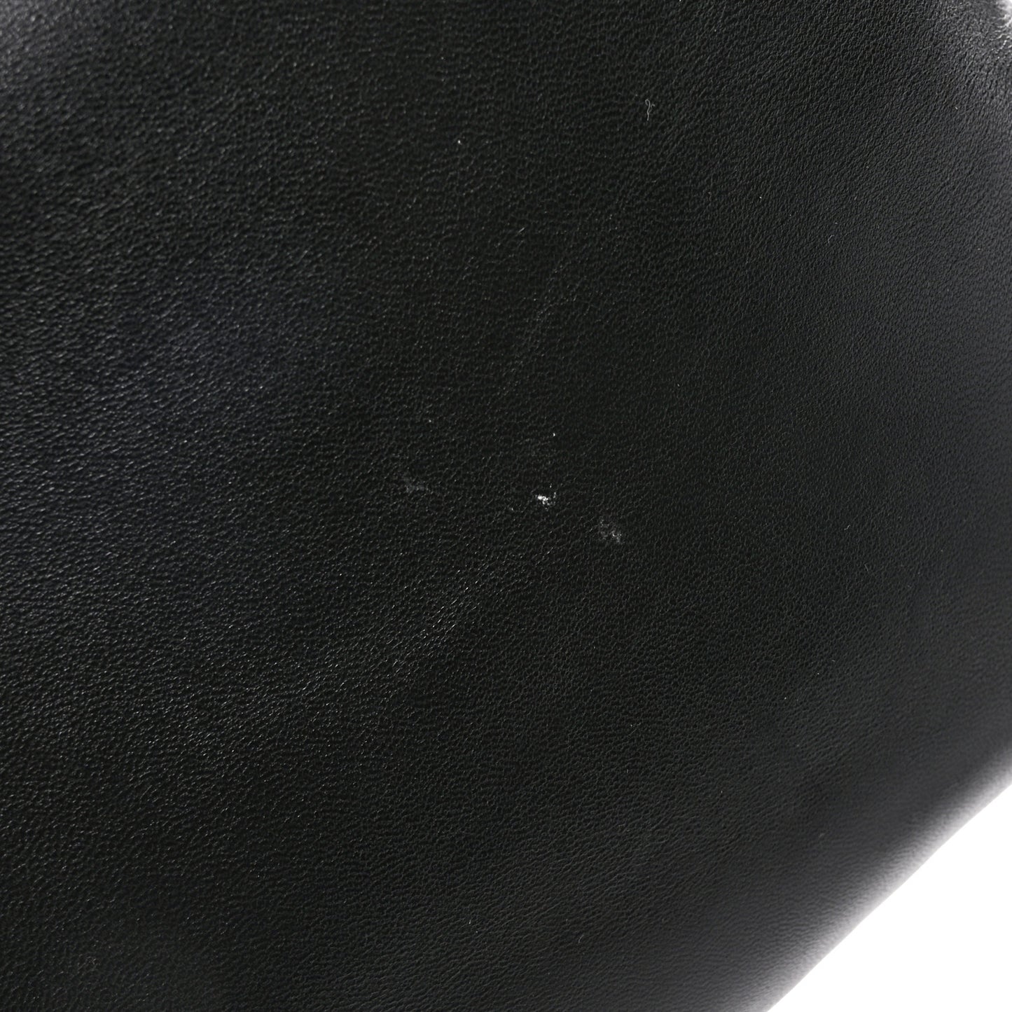 Lambskin Small Calypso Pouch Black
