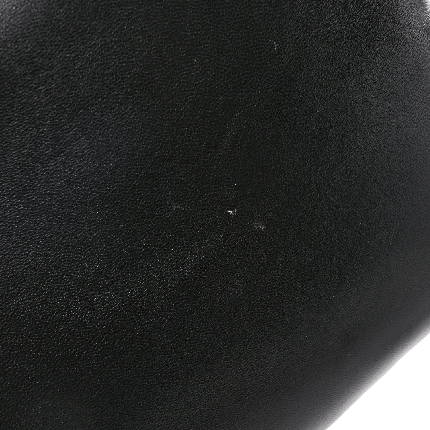 Saint Laurent Lambskin Small Calypso Pouch Black 9 of 10