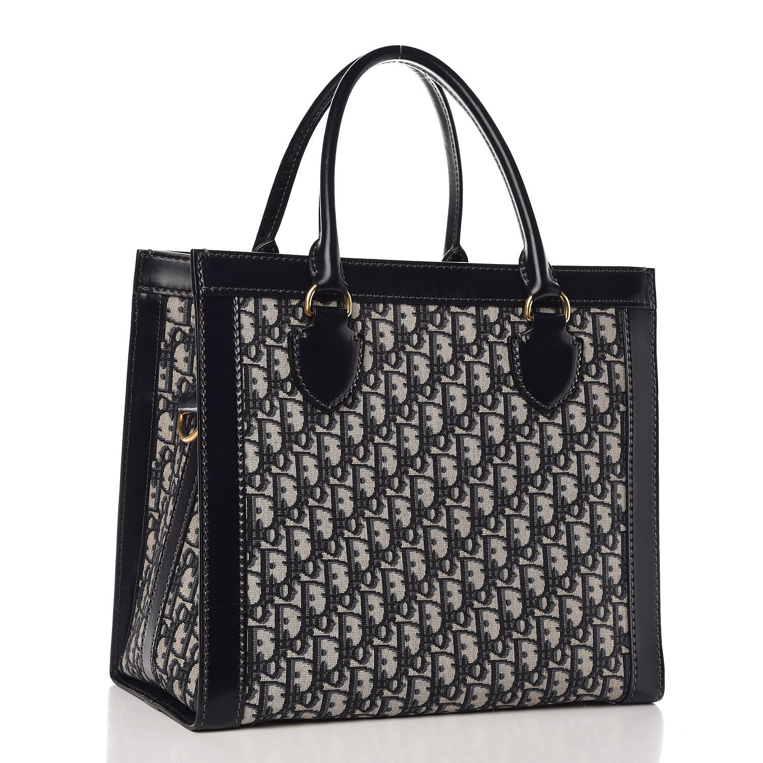 Christian Dior Oblique Tote Bag Blue 3 of 10