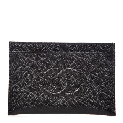 Chanel Caviar Timeless CC Card Holder Black 1 of 10