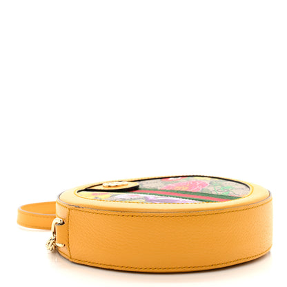 Gucci GG Supreme Monogram Flora Web Mini Ophidia Round Shoulder Bag Beige Multicolor Crop 4 of 11