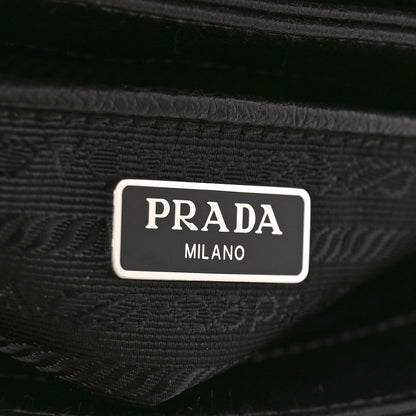 Prada Saffiano Chain Shoulder Bag Black 6 of 9