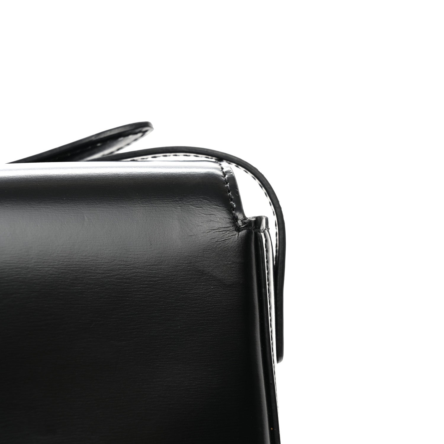 Celine Shiny Calfskin Triomphe Shoulder Bag Black 12 of 12