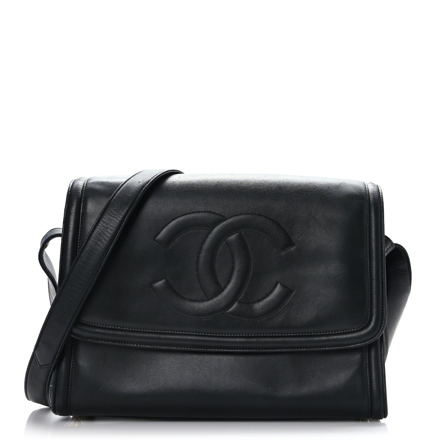Chanel Lambskin CC Shoulder Bag Black 1 of 10