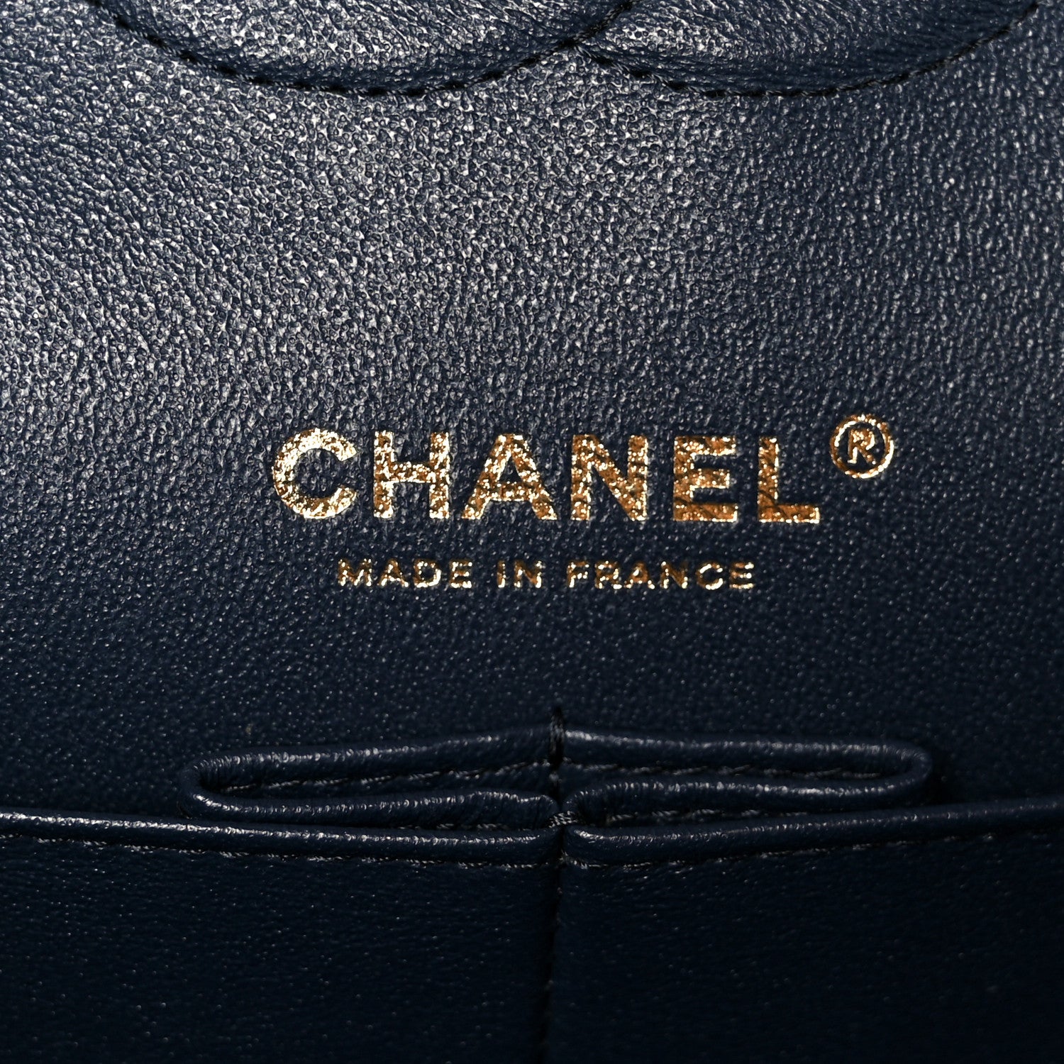 Chanel Caviar Quilted Medium Double Flap Navy 6 of 12