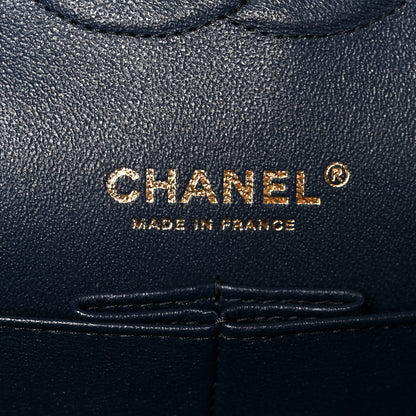 Chanel Caviar Quilted Medium Double Flap Navy 6 of 12