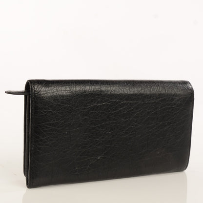 Balenciaga Agneau Giant 12 Gold Hardware Money Wallet Black 3 of 6