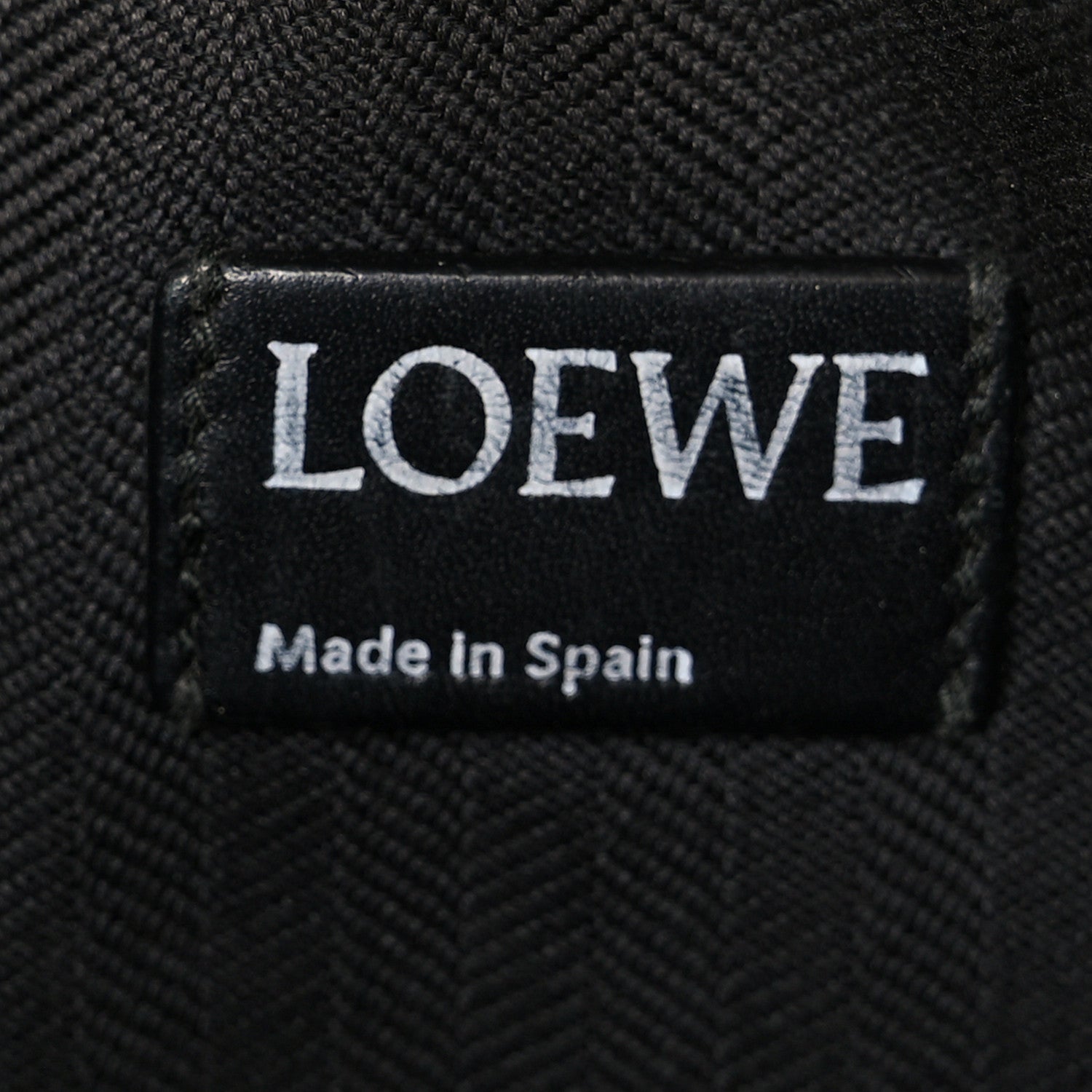 Loewe Calfskin Embossed Repeat T Pouch Black 6 of 8