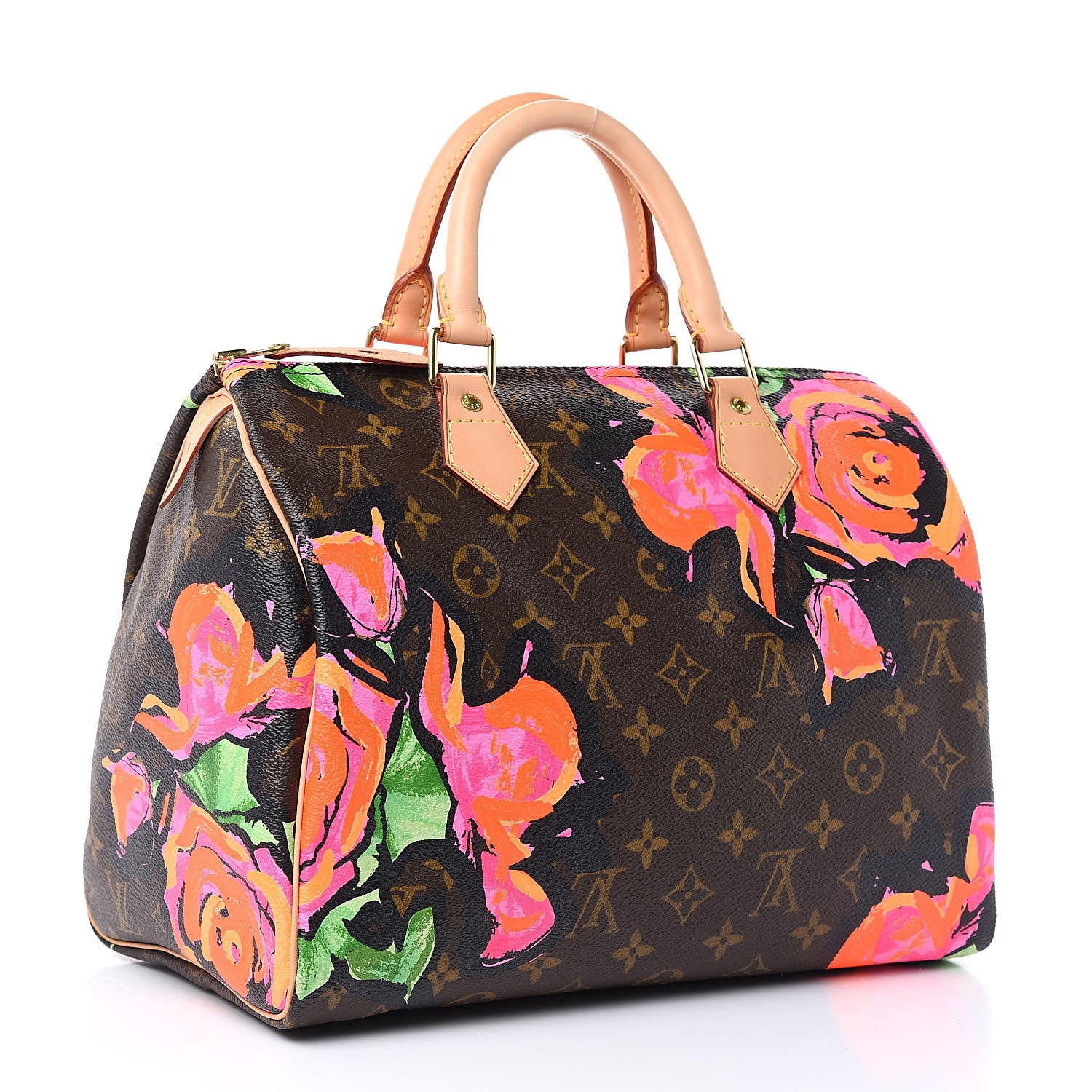 Louis Vuitton Monogram Roses Speedy 30 3 of 10