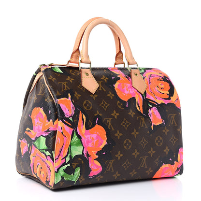 Louis Vuitton Monogram Roses Speedy 30 3 of 10