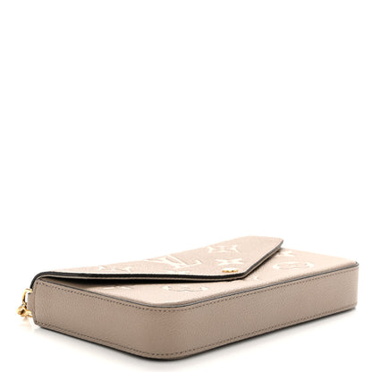 Louis Vuitton Empreinte Monogram Giant Felicie Pochette Tourterelle Creme 5 of 10
