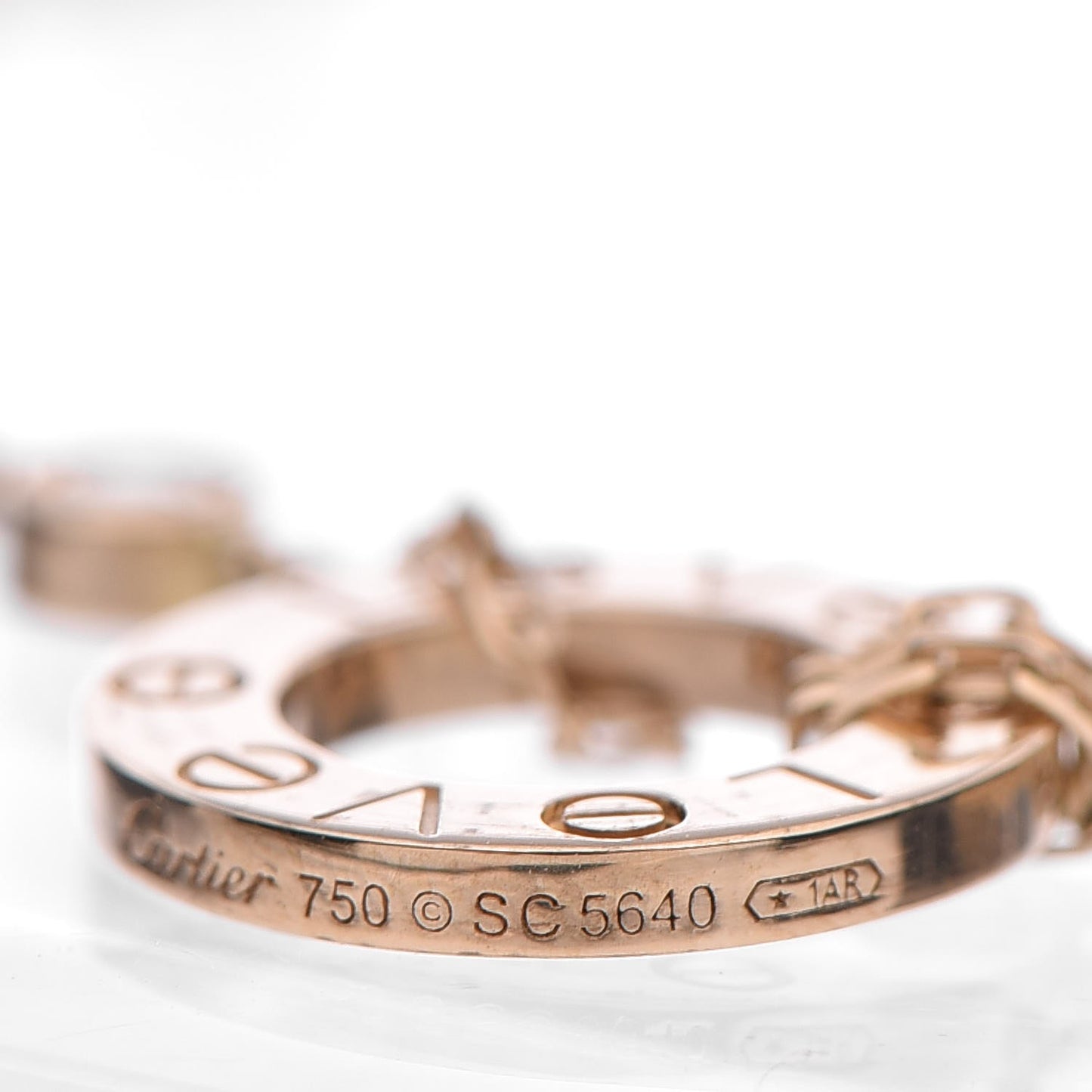 18K Yellow Gold Diamond LOVE Bracelet