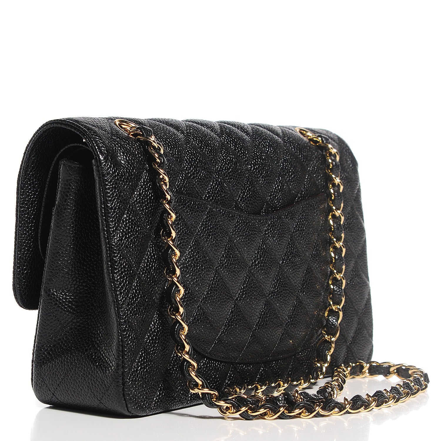 Chanel Caviar Quilted Medium Double Flap Black 3 of 8