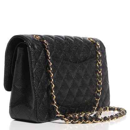 Chanel Caviar Quilted Medium Double Flap Black 3 of 8