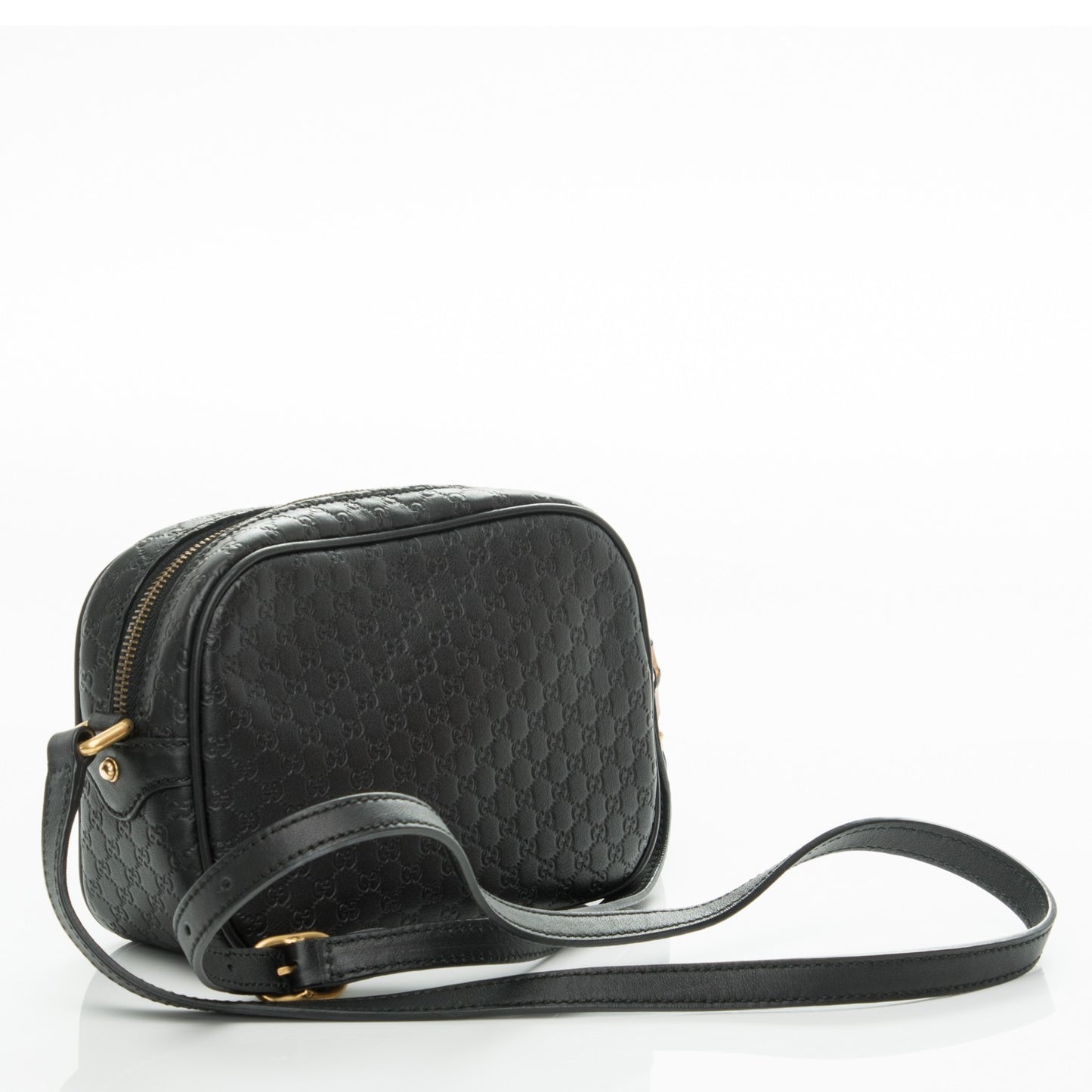 Microguccissima Sunshine Disco Crossbody Bag Black