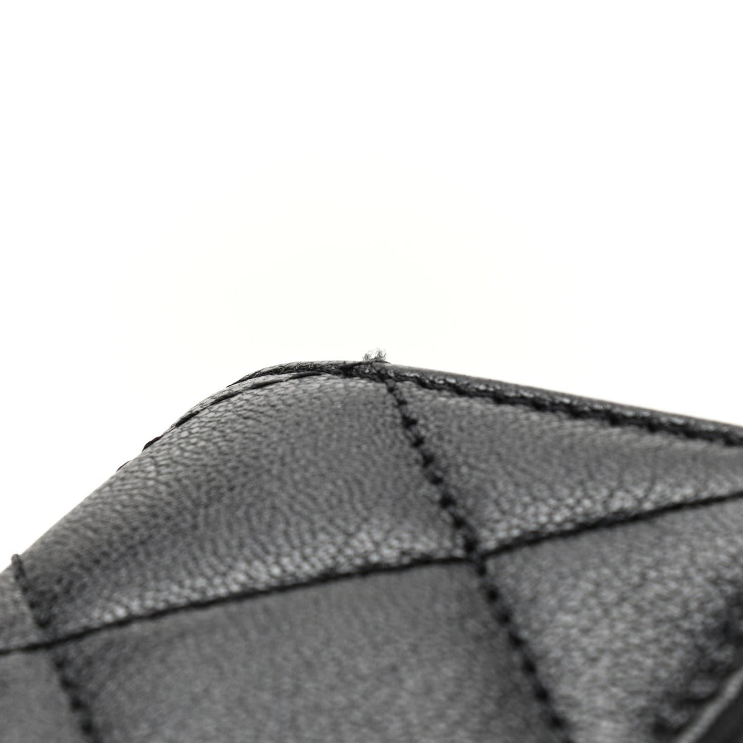 Goatskin Quilted Waist Bag Beige White Black