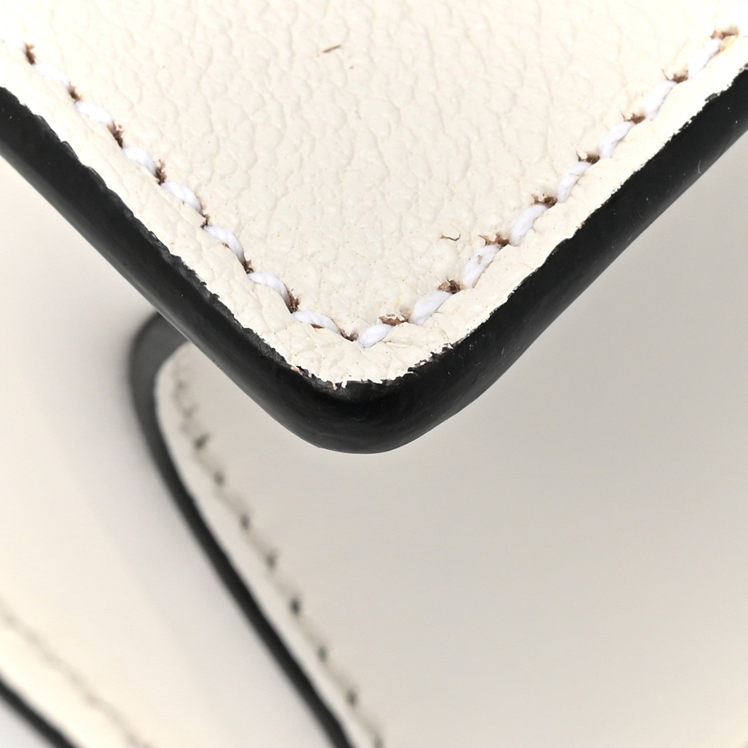 Miu Miu Goatskin Madras Soft Calf Crystal Embellished Shoulder Bag Bianco 10 of 11
