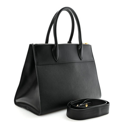 Prada Saffiano City Calfskin Paradigme Bag Black 3 of 9