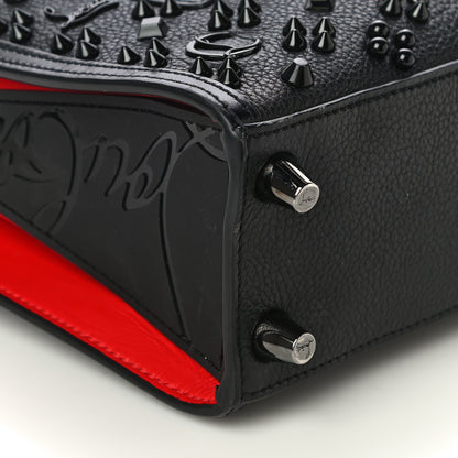 Christian Louboutin Calfskin Spikes Loubinthesky Mini Paloma Black 8 of 16