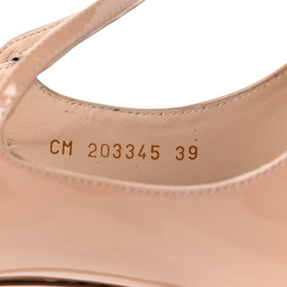 Saint Laurent Patent Lauren 100 Pumps 39 Nude 7 of 11