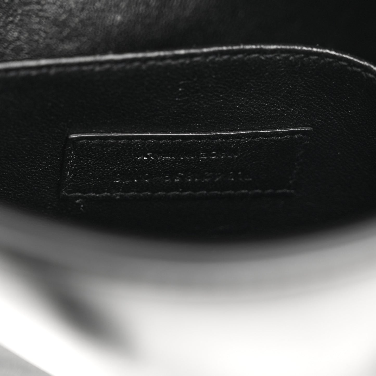 Calfskin Small Sac De Jour Black White