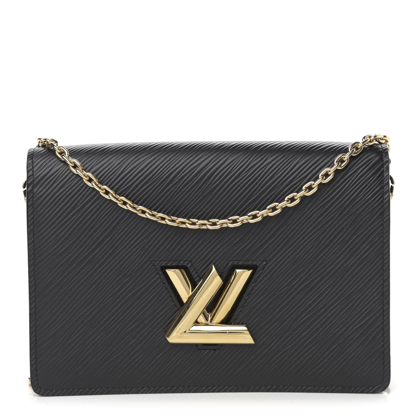 Epi Twist Belt Chain Wallet Black
