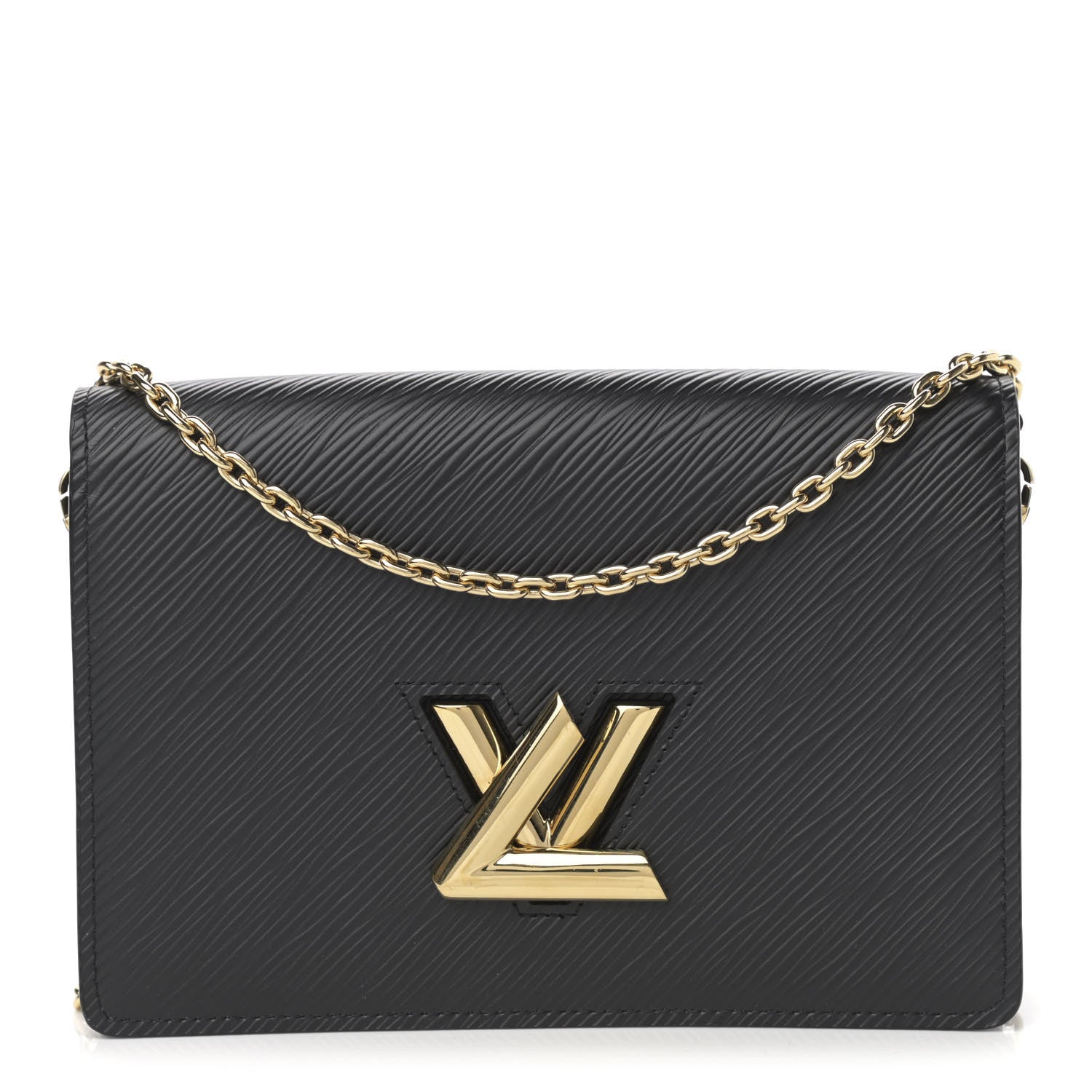 Louis Vuitton Epi Twist Belt Chain Wallet Black 1 of 9