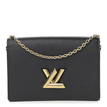 Louis Vuitton Epi Twist Belt Chain Wallet Black 1 of 9