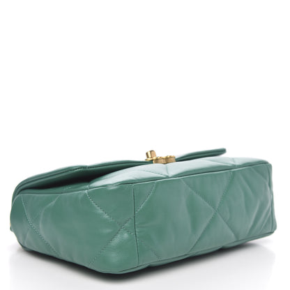Chanel Lambskin Quilted Medium 19 Flap Green 4 of 11