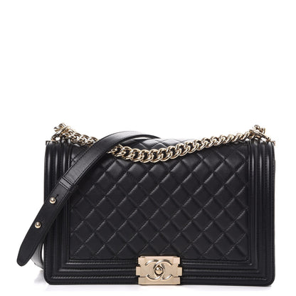 Chanel Lambskin Quilted New Medium Boy Flap Black 1 of 9
