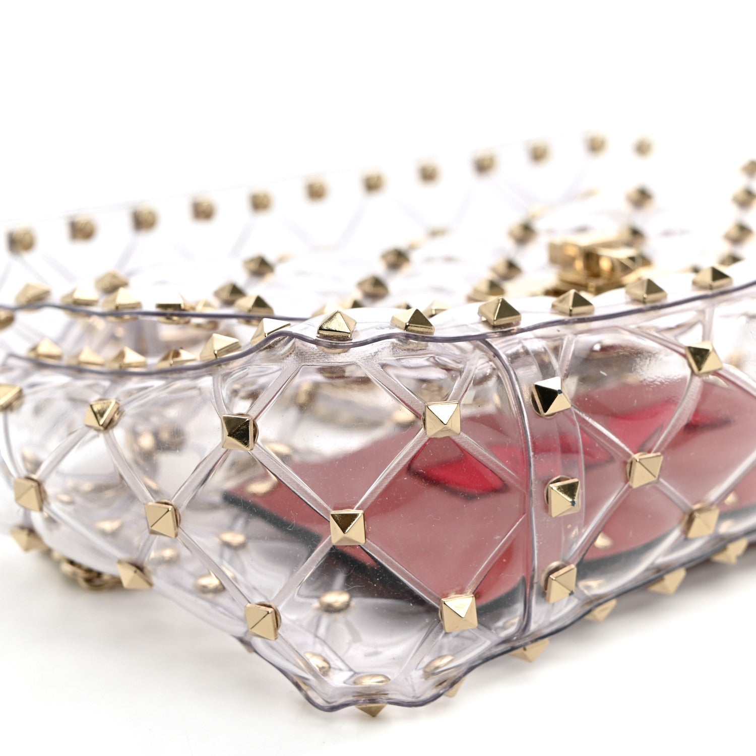 Valentino Garavani PVC Small Rockstud Spike Shoulder Bag 8 of 10