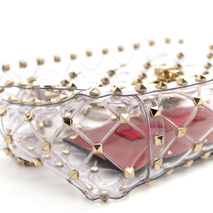 Valentino Garavani PVC Small Rockstud Spike Shoulder Bag 8 of 10