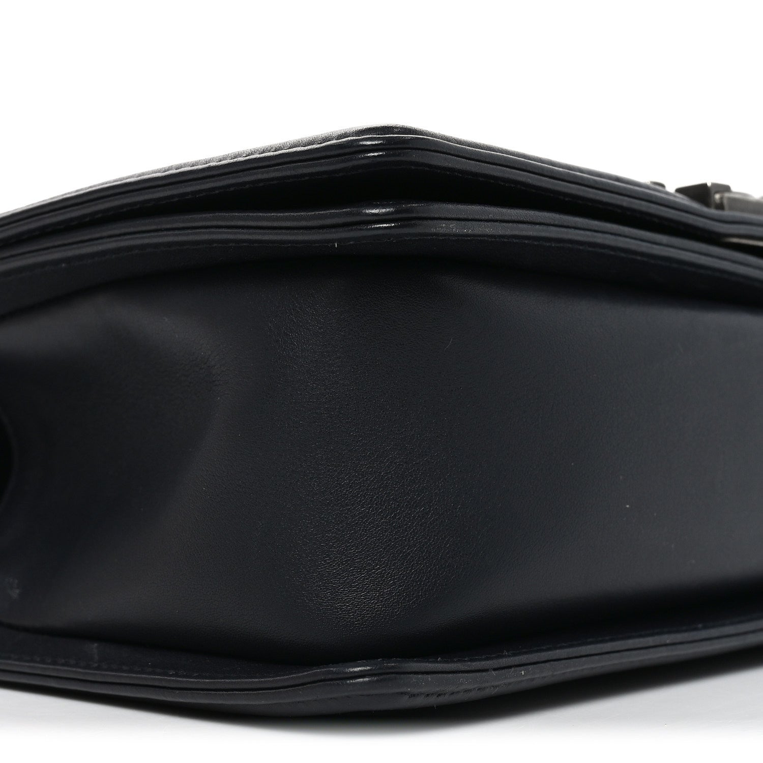Chanel Lambskin Chevron Quilted Medium Boy Flap Black 9 of 10