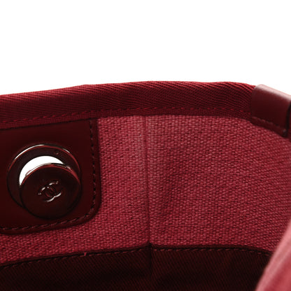 Chanel Canvas Mini Deauville Tote Red 11 of 17