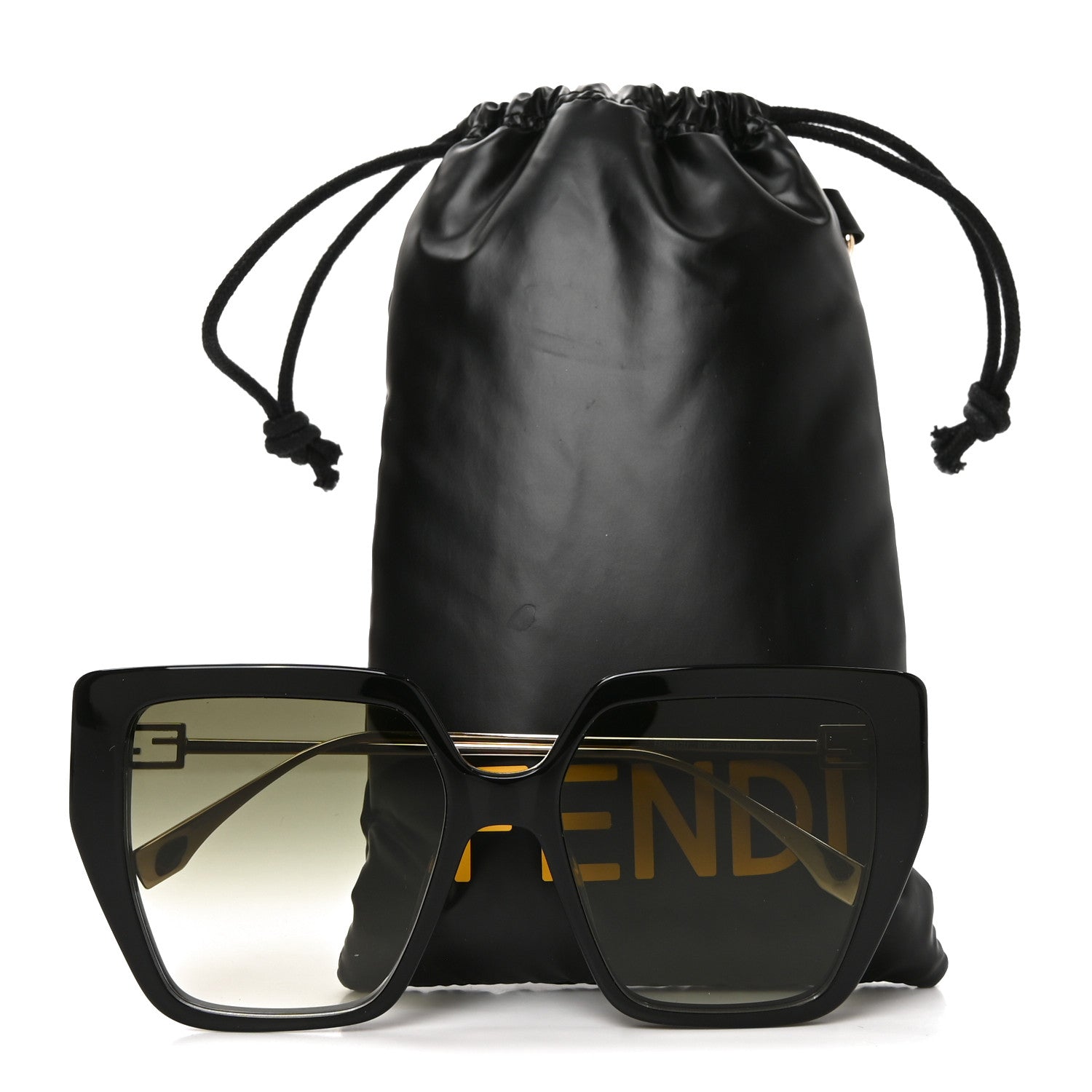 Fendi Acetate FF Butterfly Sunglasses FE40012U Black 7 of 7