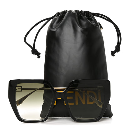 Fendi Acetate FF Butterfly Sunglasses FE40012U Black 7 of 7