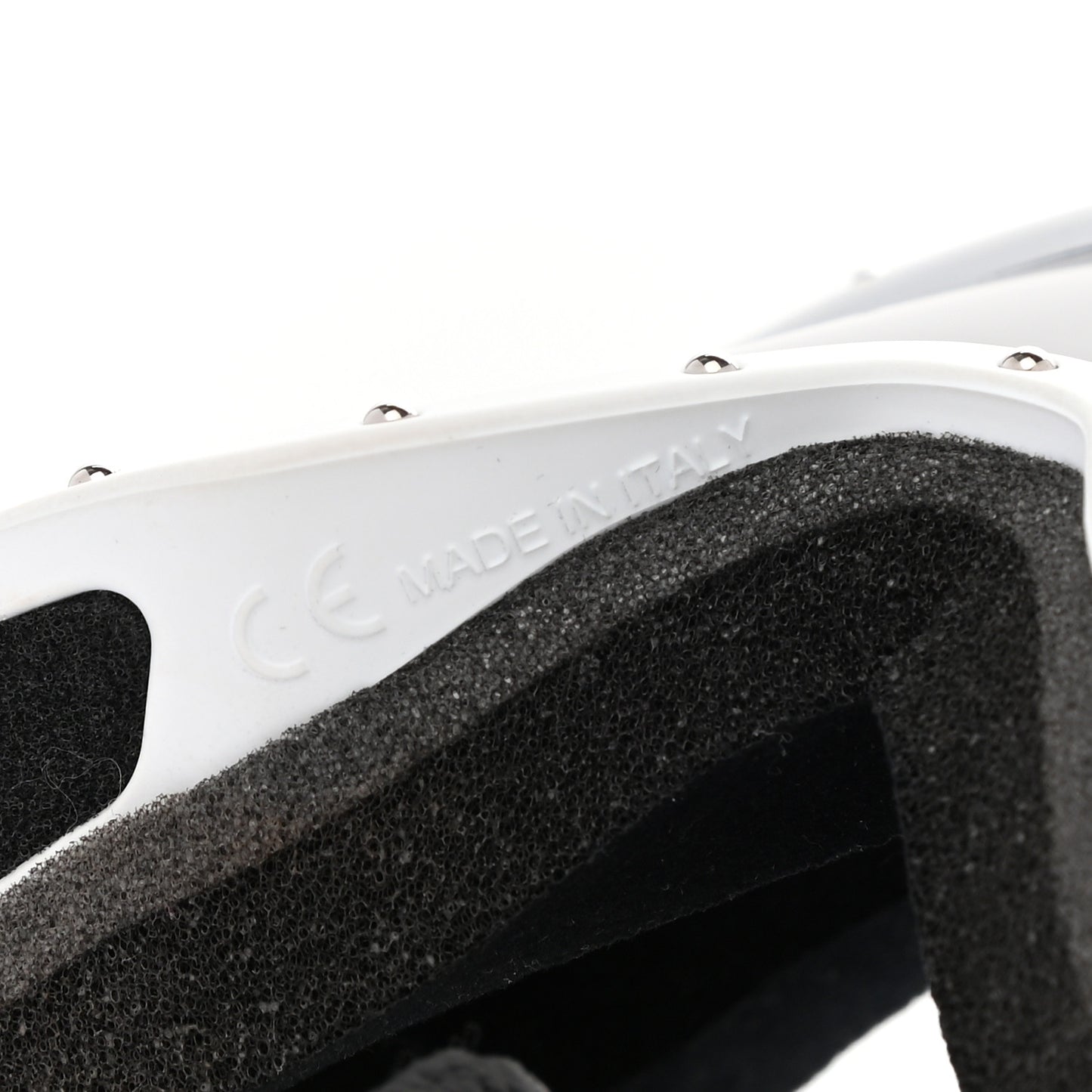 Studded Ski Goggles White