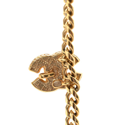 Chanel Metal Resin Chain CC Bolo Necklace Gold 6 of 6